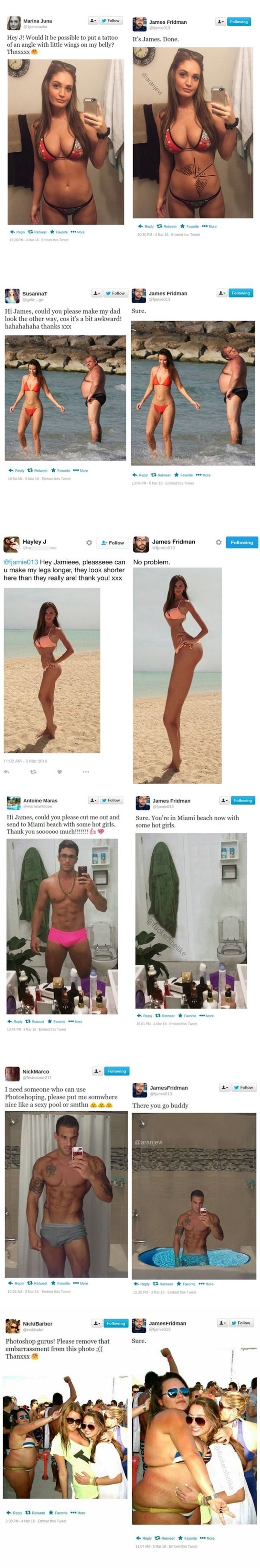 Photoshopom sprda ljude koji si žele lažirati fotke