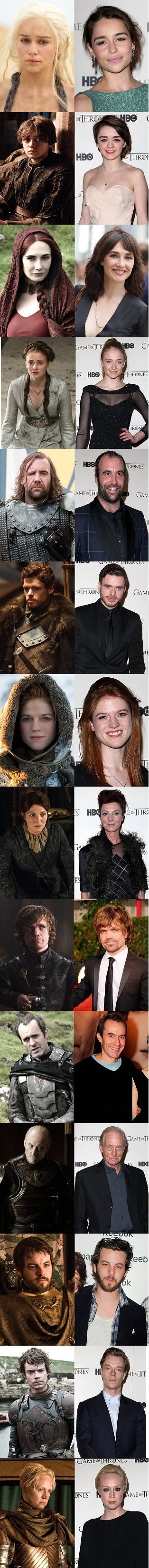 Kako zapravo izgledaju glumci iz "Game of Thrones"