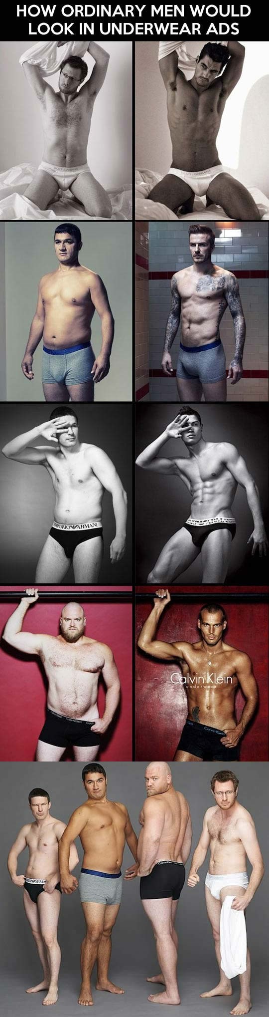 Kad bi u reklamama umjesto modela bili obični muškarci