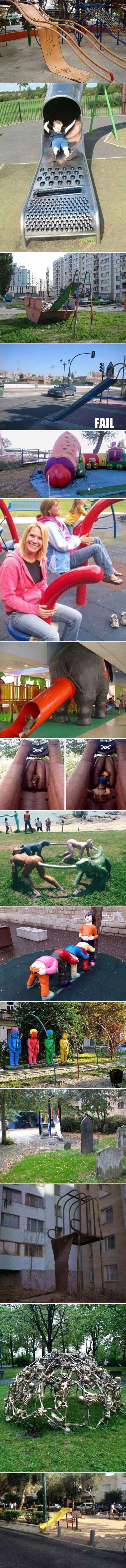 15 najgorih igrališta na kojima se djeca nikako ne bi trebala igrati