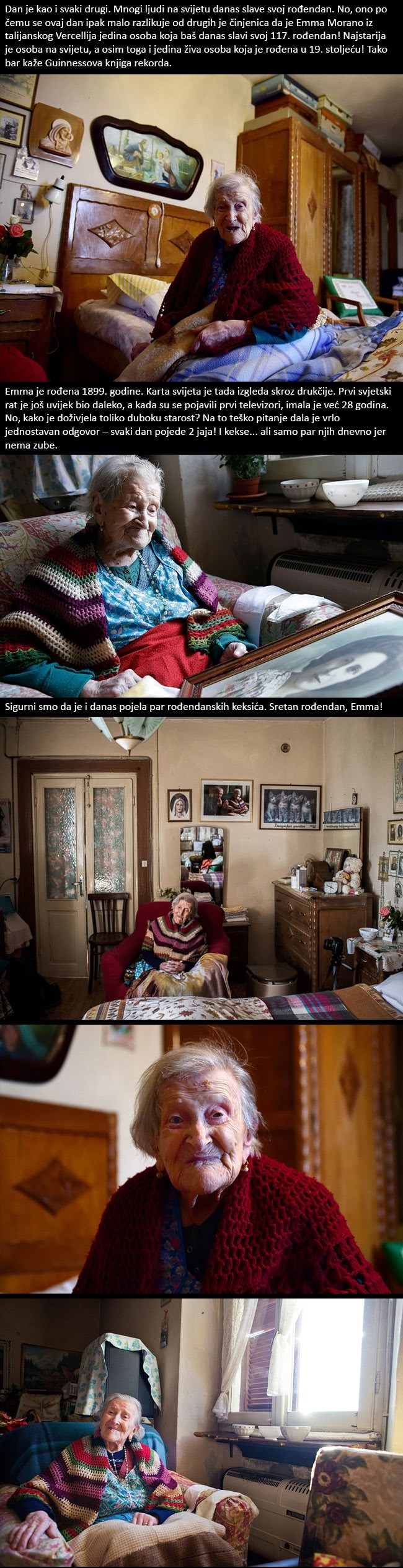 BAKA KOJA VOLI KEKSE Zadnja osoba rođena u 19. stoljeću slavi svoj 117. rođendan!