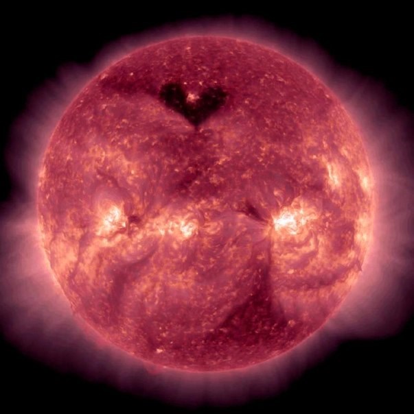 Sunce na Valentinovo Zemlji poslalo srce!