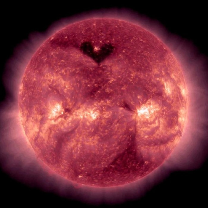 Sunce na Valentinovo Zemlji poslalo srce!