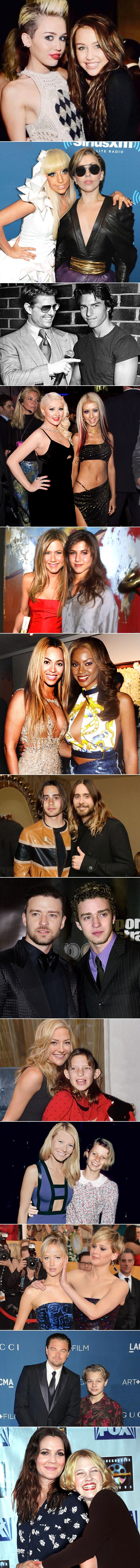 TOP 13 slavnih faca pozira kraj mlađe verzije sebe