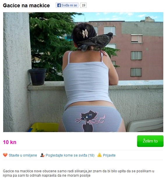 "Poduzetnica" iskoristila guzu za oglas