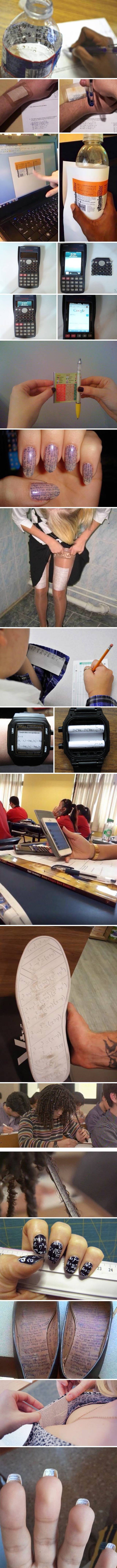 Učenici će učiniti sve kako bi manje učili, pogledajte najmaštovitije pokušaje prepisivanja!