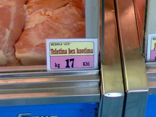 Novo u ponudi: Teletina bez kostima?!