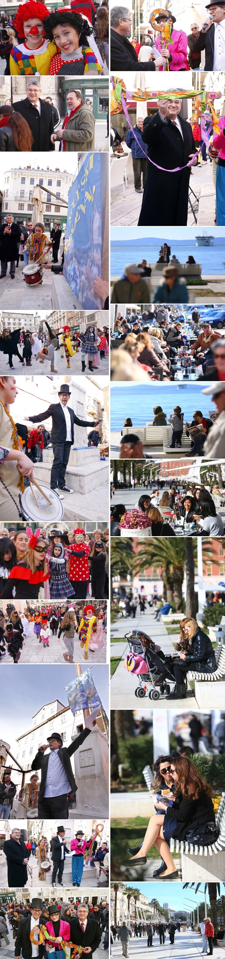 Split u rukama maškara