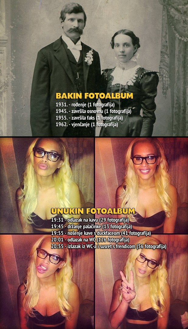 Bakin fotoalbum protiv unukinog Instagrama!
