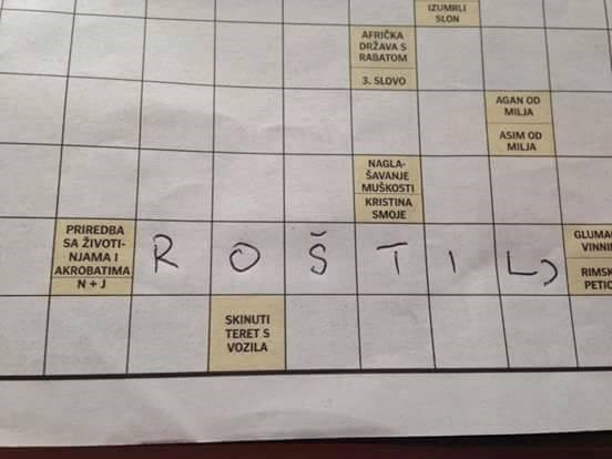 Ne priznaju mu rješenje križaljke