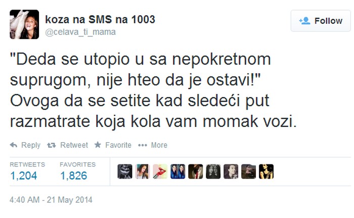 Ovakvu ljubav tražite, a ne što vozi il' jel ima petice!