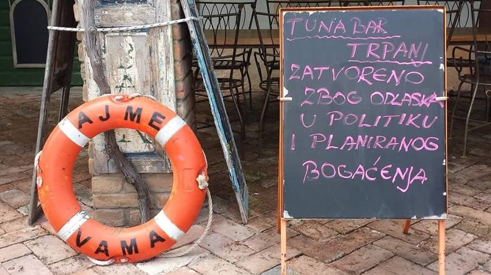 Vlasnik restorana je iznenada zatvorio restoran, a imao je savršeno opravdanje