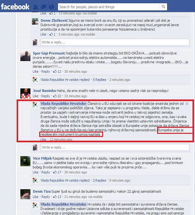 Što Vlada mislio o EU?