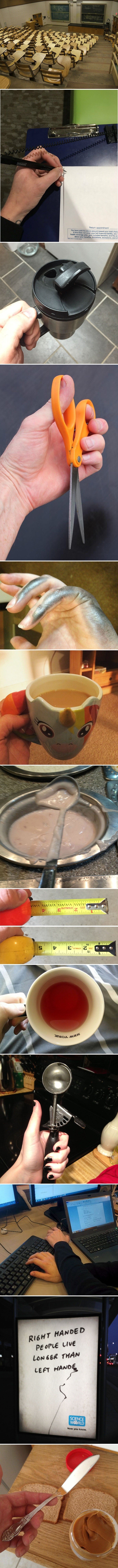 13 fotografija koje dokazuju da nije nimalo jednostavno biti ljevoruk