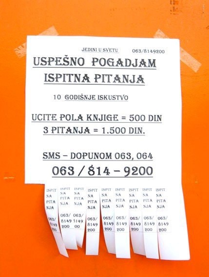 "Vidoviti Milan" za ispitna pitanja?