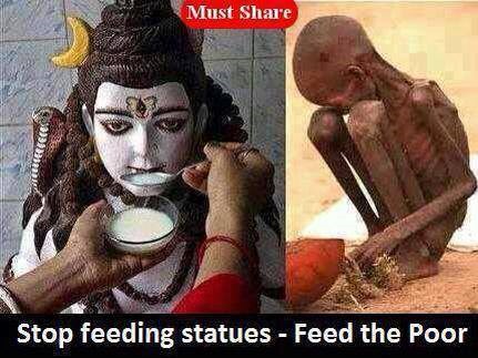 Ne hrani kipove, nahrai siromašne!