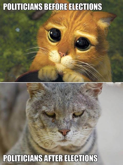 Političari prije i nakon izbora