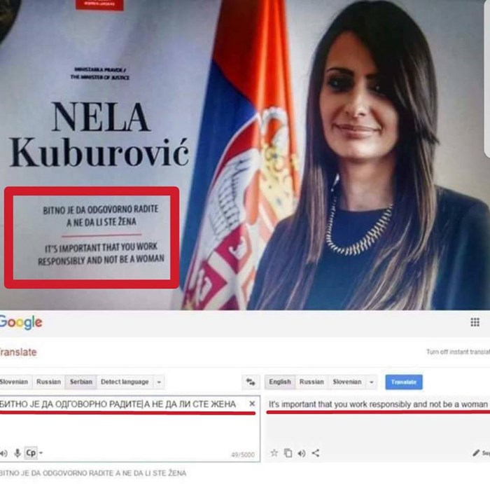 Živio Google Translate: Ovako to radi srpska političarka
