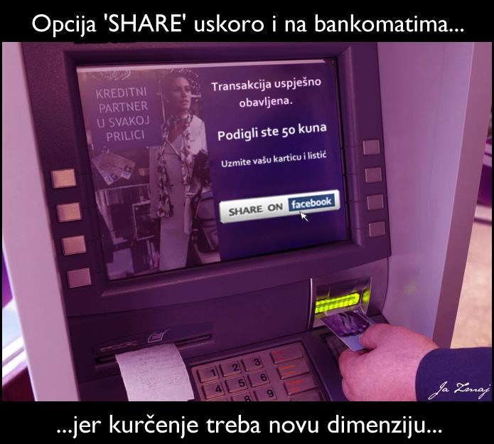 Šeraj svoje transakcije s bankomata - nek se vidi da se ima!
