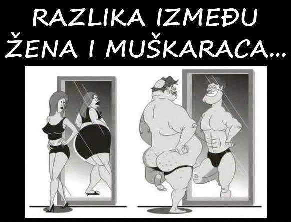 Razlika između žena i muškaraca
