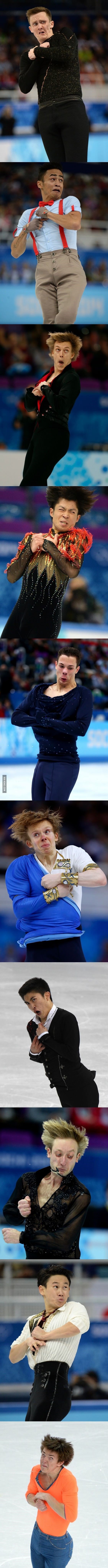 Mislili  ste da tenisači imaju smiješne face dok igraju? Ovi klizači su ih zasjenili!