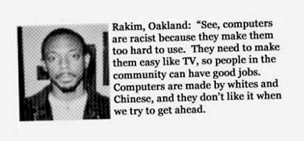 Kompjuteri su rasizam