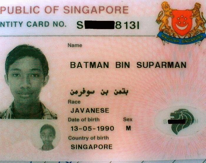 Batman je iz Singapura