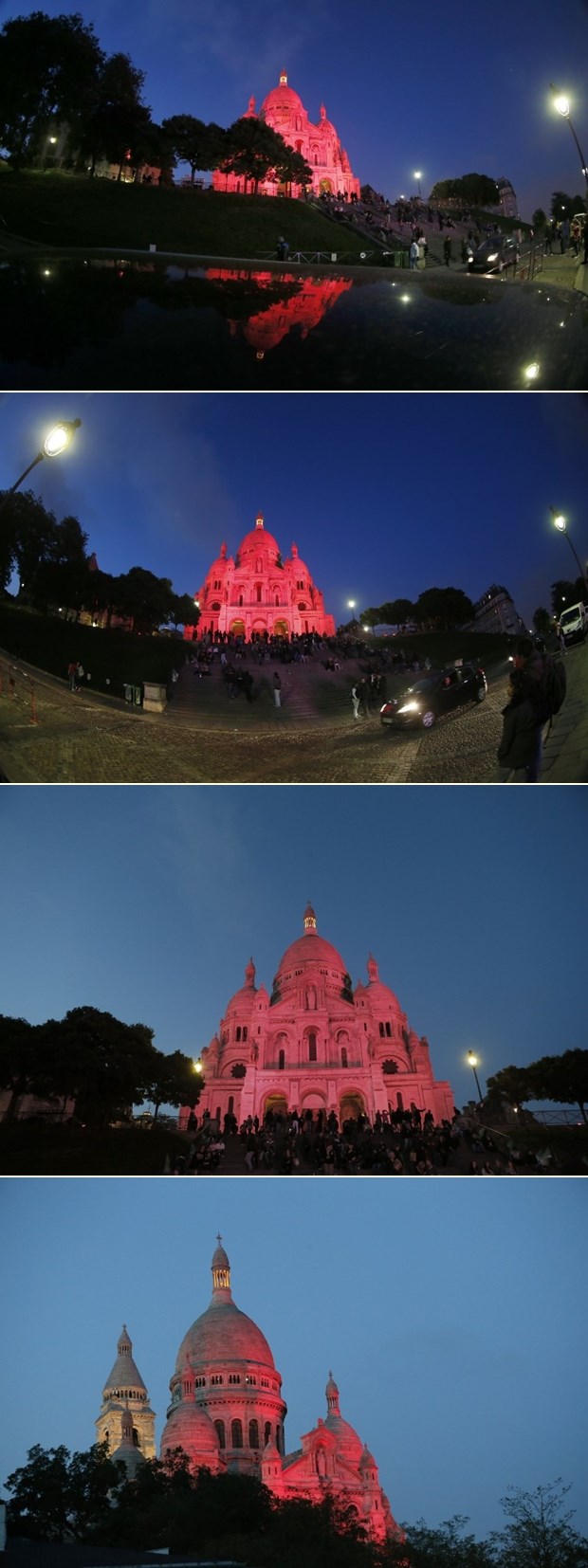 Pariška bazilika "pocrvenila"