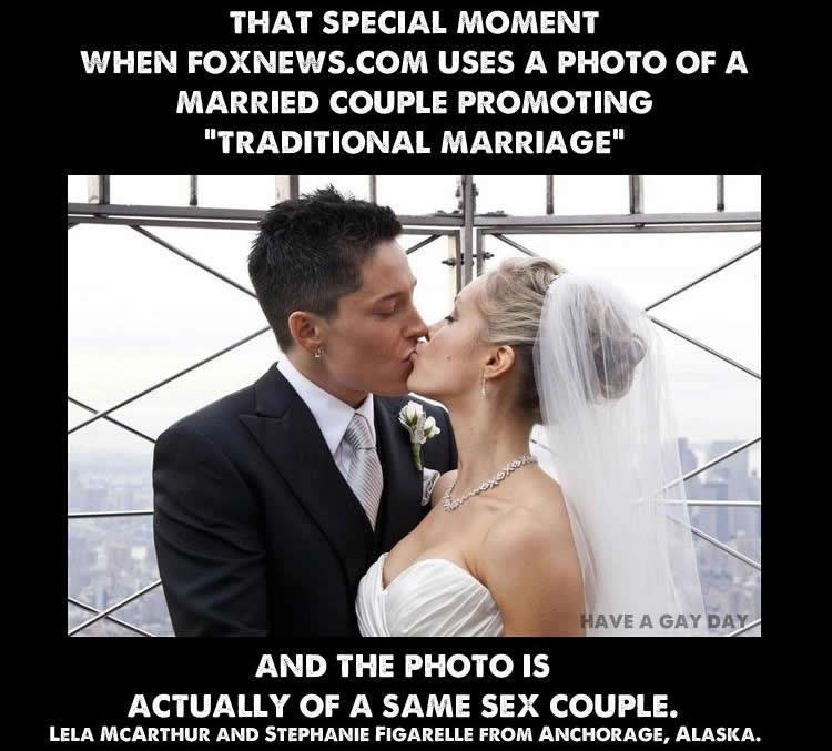 Slikom gay para reklamirali "tradicionalni brak"