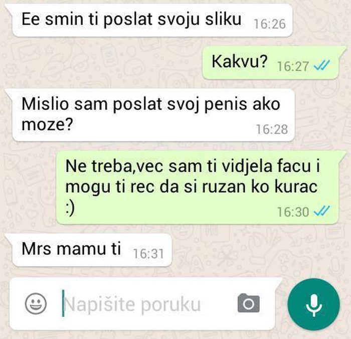 ne traži ono što ne možeš primiti..:))