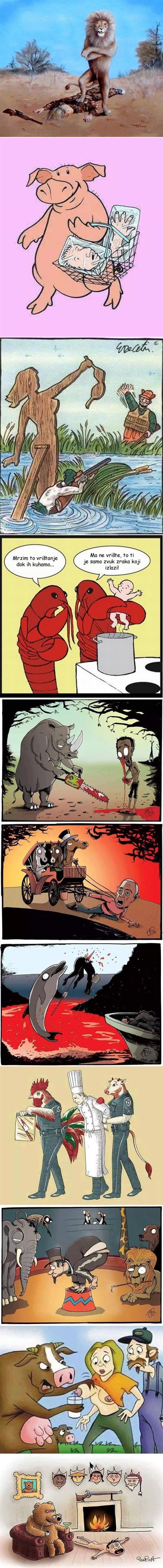 Kad bi životinje radile nama ono što mi radimo njima