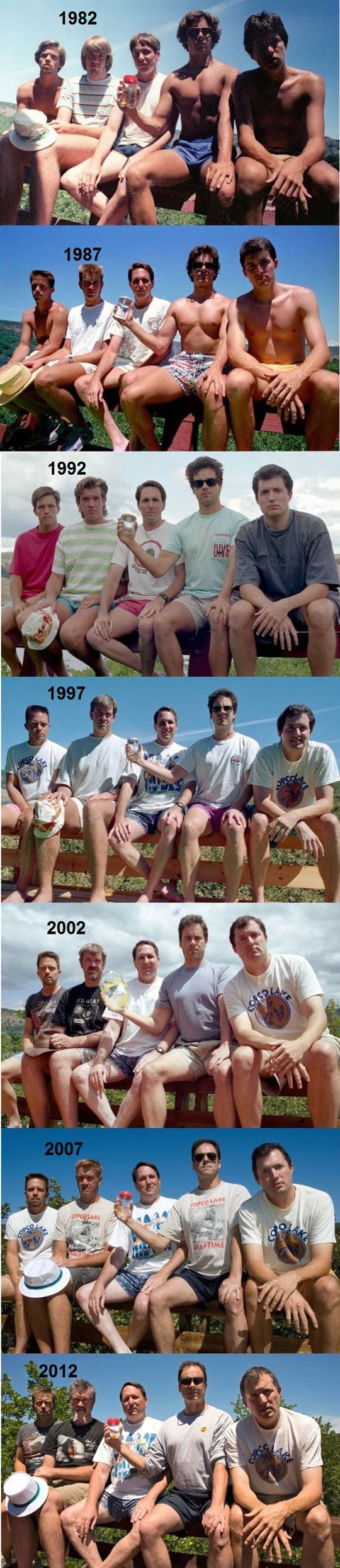 STARI SE: Ekipa prijatelja slikala se kroz 30 godina druženja