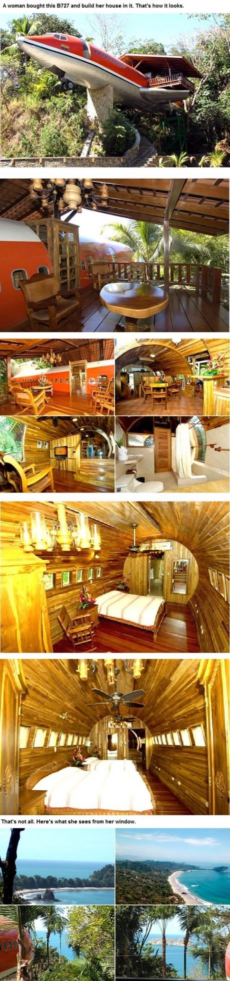 Žena kupila stari putnički avion i pretvorila ga u kuću
