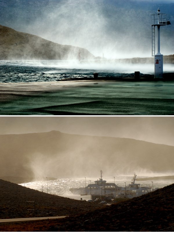 Orkanska bura na Rabu