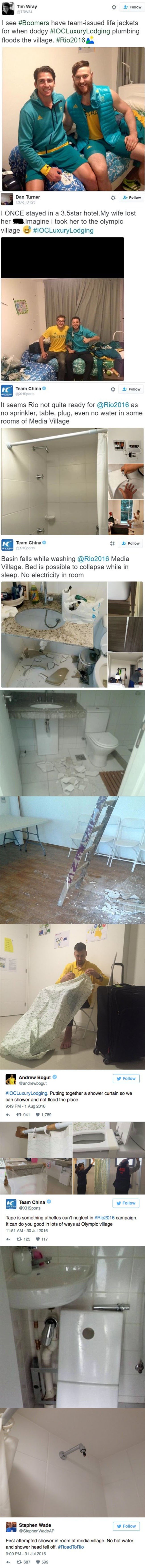 GALERIJA: Olimpijci užasnuti katastrofalnim uvjetima i smještajem