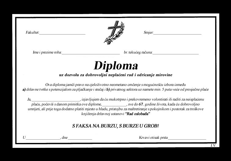 S faksa na burzu, s burze u grob: Vlada uvodi nove diplome