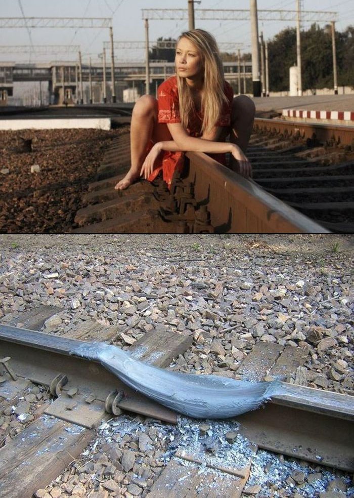 "Vatrena" cura dodirom rastalila tračnice