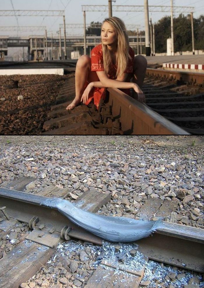 "Vatrena" cura dodirom rastalila tračnice
