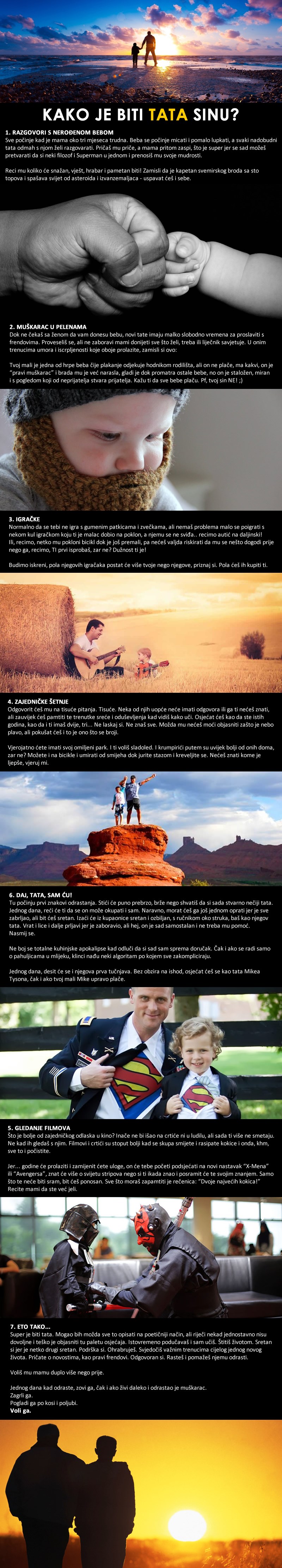 TATA IZLIO DUŠU: Sedam predivnih razloga zašto je lijepo biti otac