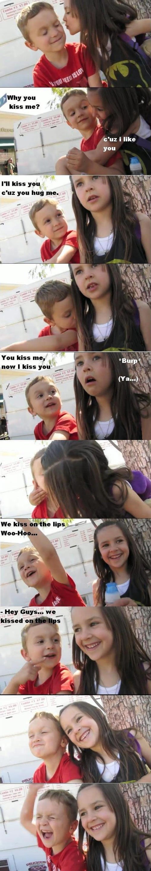 Kad si klinac i dobiješ pusu, svijet je tvoj!