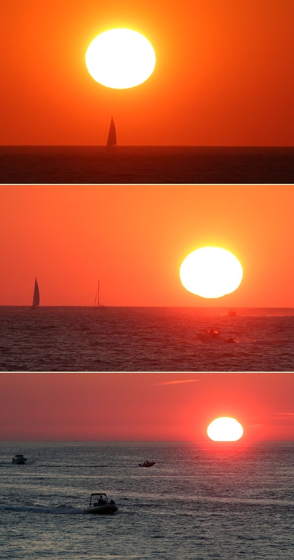 Zalazak sunca na Hvaru: "Vatrena kugla" se "utopila" u moru