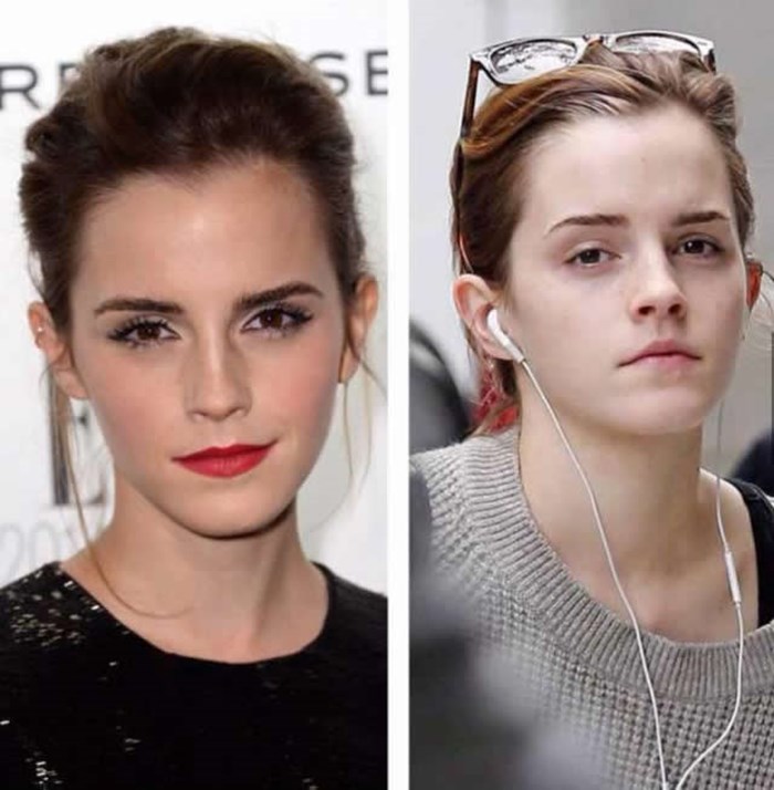 Emma Watson bez šminke