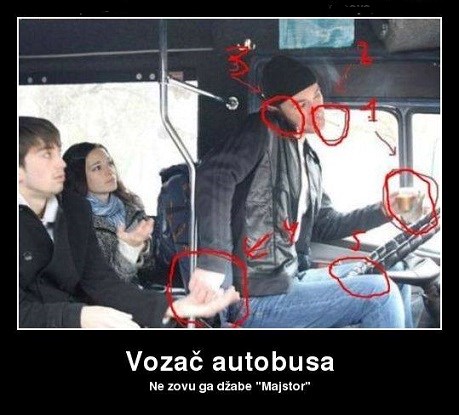 Vozač busa multitaska više nego žene