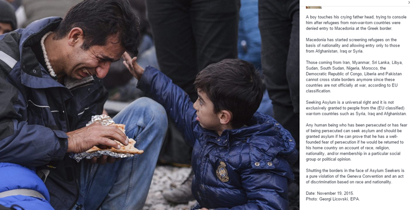 Fotografija dječaka izbjeglice koji tješi uplakanog oca potresla je svijet