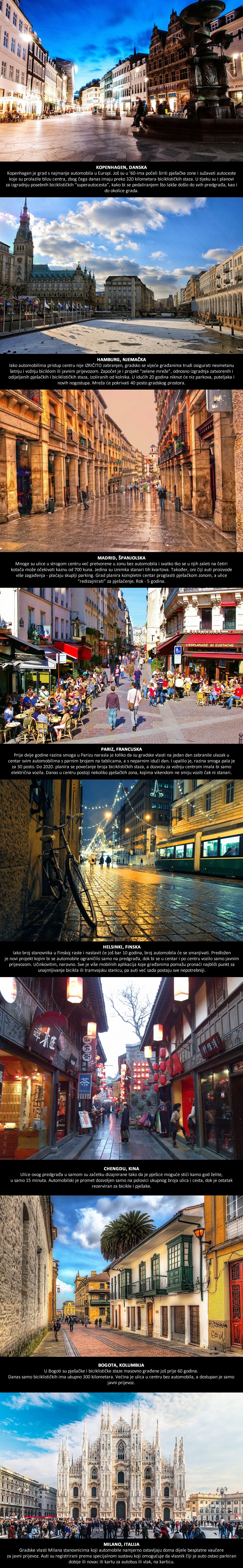 TOP 8 predivnih europskih gradova koji izbacuju automobile