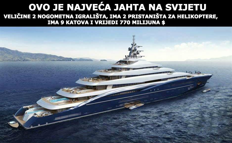 Ovo je neboder, a ne jahta :)