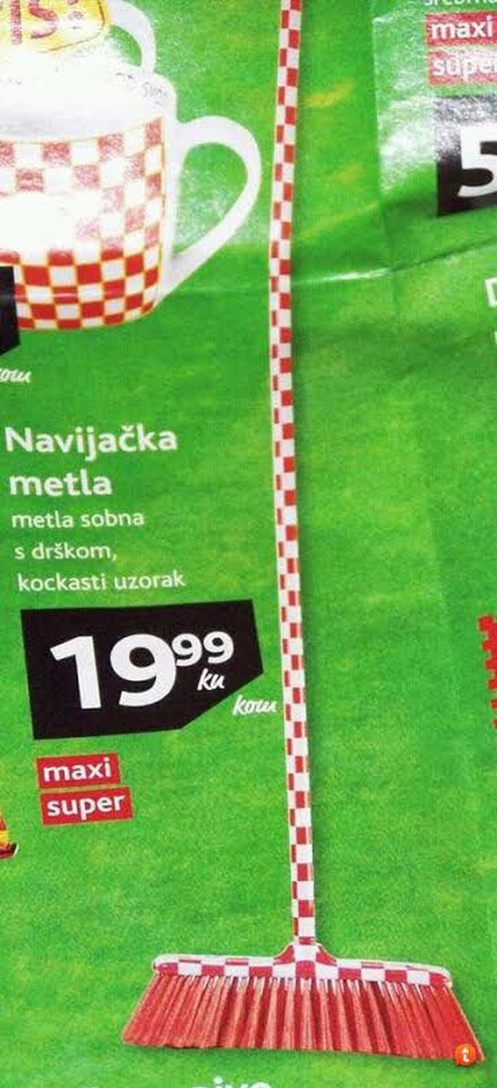 Ništa ne urla "Volim Hrvatsku" kao navijačka metla
