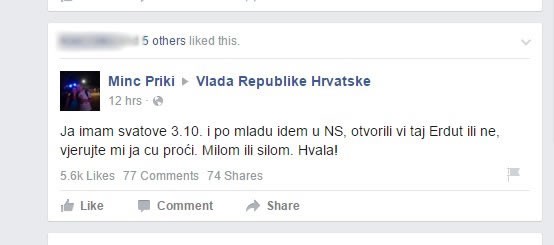 Mladoženjin ultimatum Vladi: Probijam granicu!