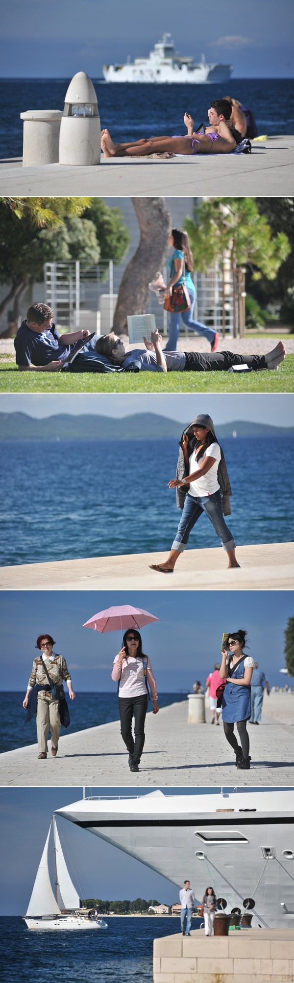 Uživanje u sunčanom jesenskom danu u Zadru