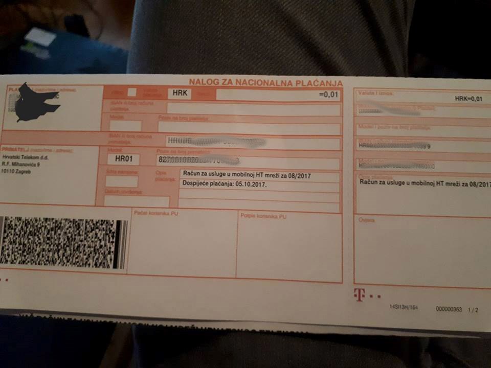 Na stranici Hrvatskog Telekoma je pokazao najsmješniji račun ikad pa pokrenuo lavinu reakcija